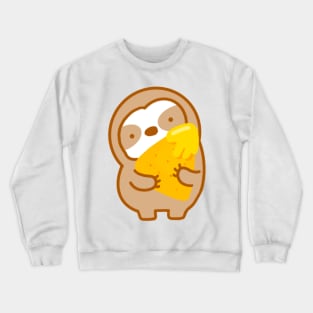 Nacho Cheese Chip Sloth Crewneck Sweatshirt